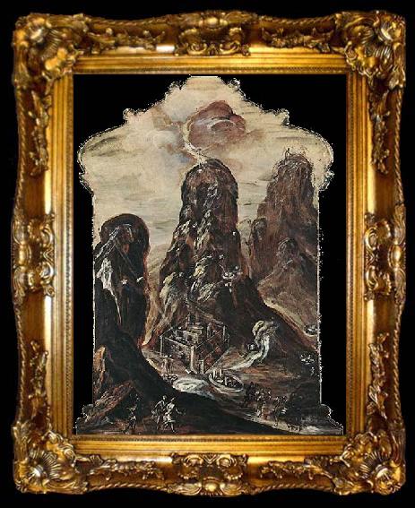 framed  GRECO, El Mount Sinai, ta009-2